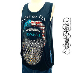 Lauren Moshi X Flywheel Sports You So Fly Effie Muscle Tank XS/S
